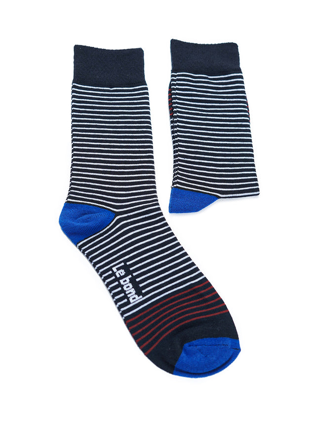 Striped Cotton Spandex Socks