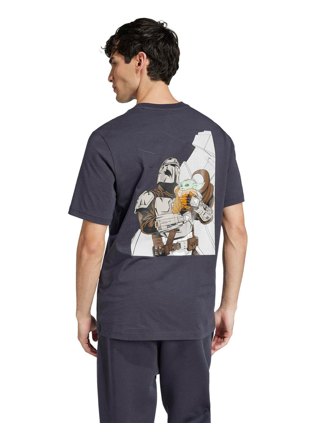 ADIDAS STAR WARS THE MANDALORIAN T-SHIRT REGULAR FIT BACK GRAPHIC