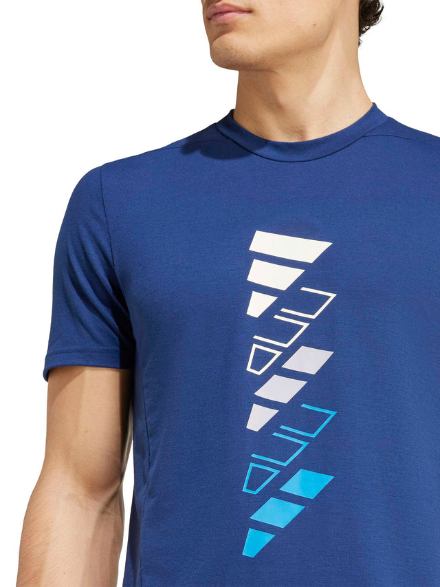 AEROREADY Designed for Training Logo Graphic T-Shirt, Blue