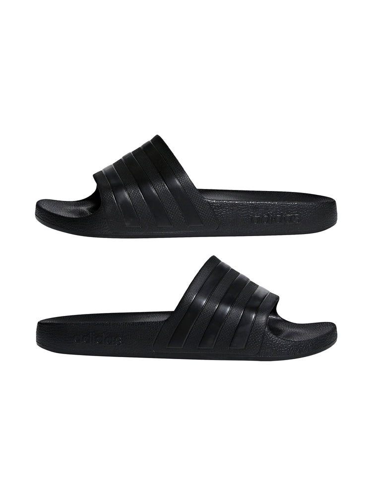 Adilette Aqua Black Slides