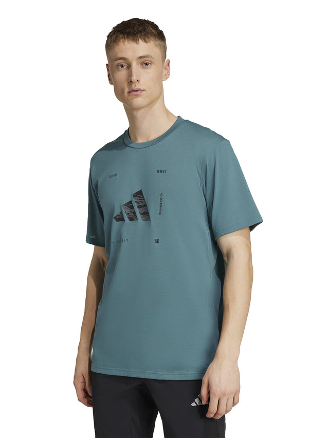 Climacool Training Camo Logo Graphic T-Shirt