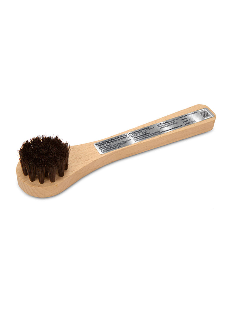 Dark Brown Round Head Shoe Cream Applicator Brush