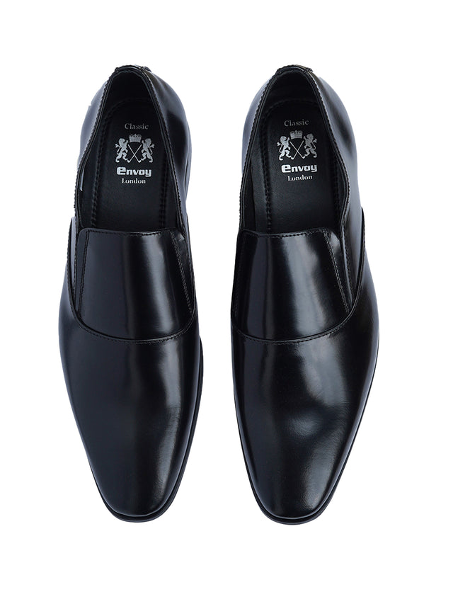 Black Patent Leather Penny Loafers Shoes