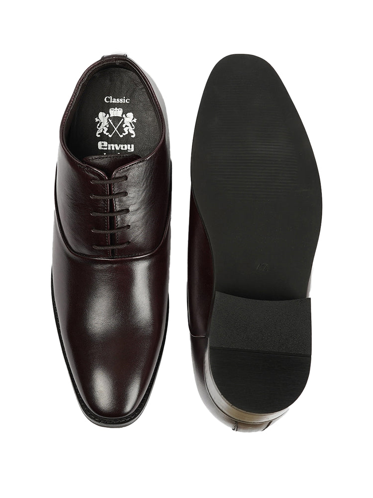Brown Wedding Shoes with Inside Cuban Heel