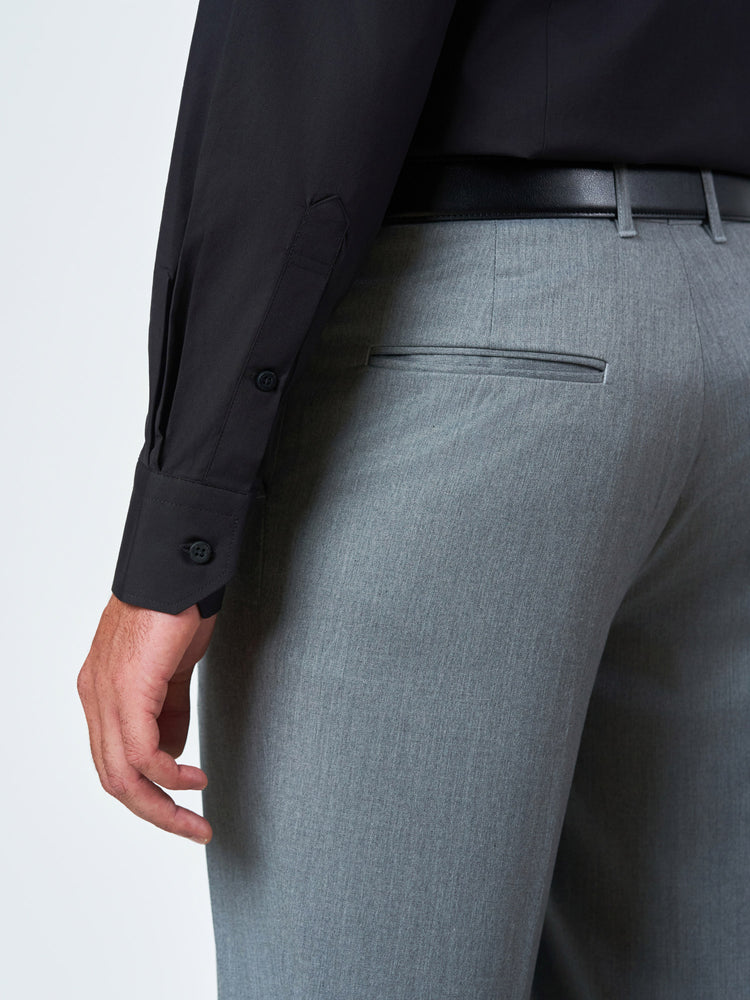 Black Plain Long Sleeve Casual Shirt