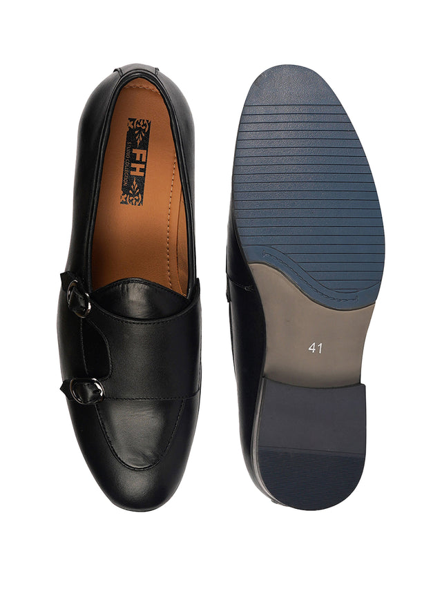 Black Party leather Monk Shoe