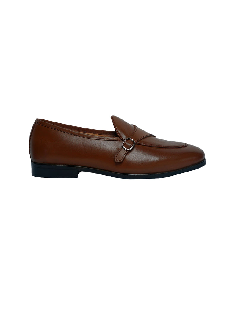 Tan Party leather Monk Shoe
