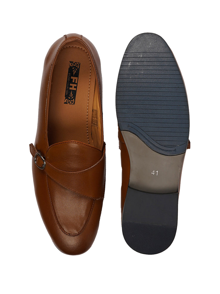 Tan Party leather Monk Shoe