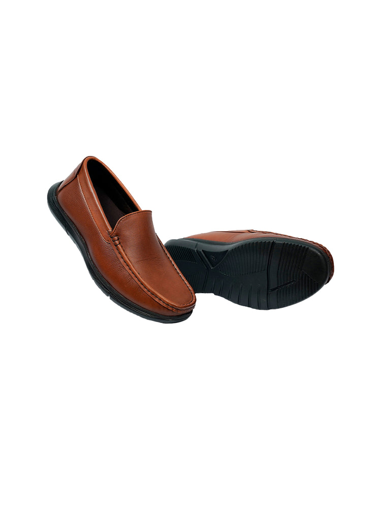 Dark Tan Loafer Shoes