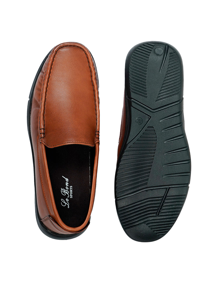 Dark Tan Loafer Shoes