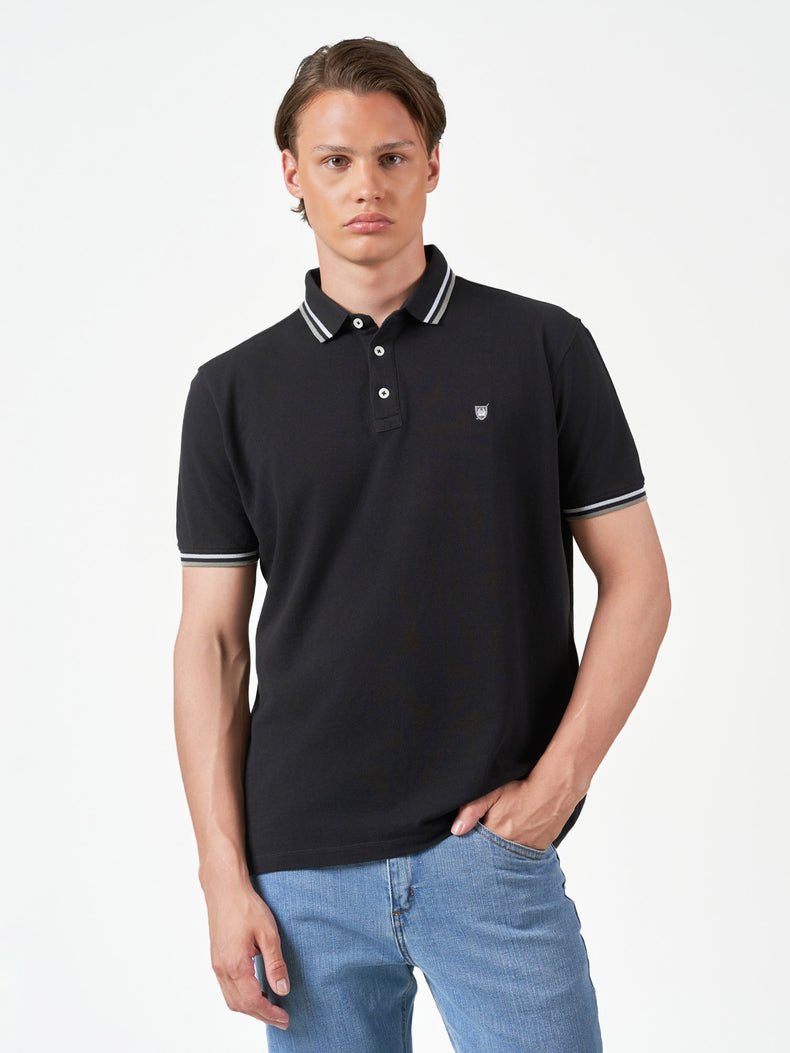 Black Plain Cotton Short Sleeve T-Shirt