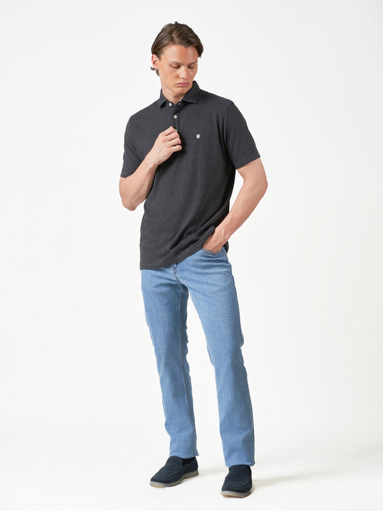 Dark Grey Plain Cotton Short Sleeve T-Shirt