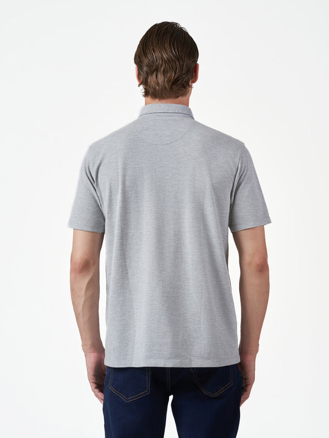 Light Grey Plain Cotton Short Sleeve T-Shirt