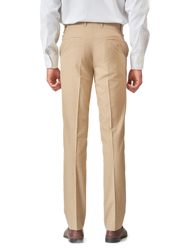 Checked Formal Slim Fit Office Wear Trousers