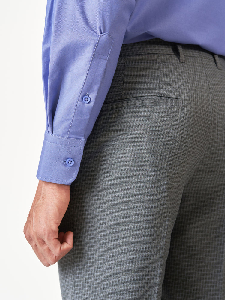 Checked Formal Slim Fit Office Wear Trousers