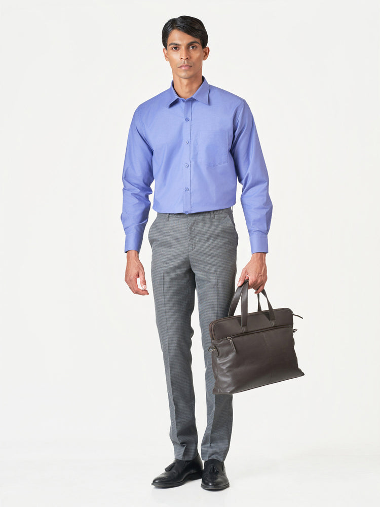 Checked Formal Slim Fit Office Wear Trousers
