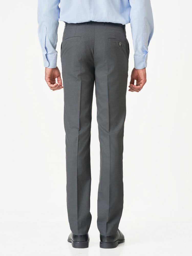 Checked Formal Slim Fit Office Wear Trousers