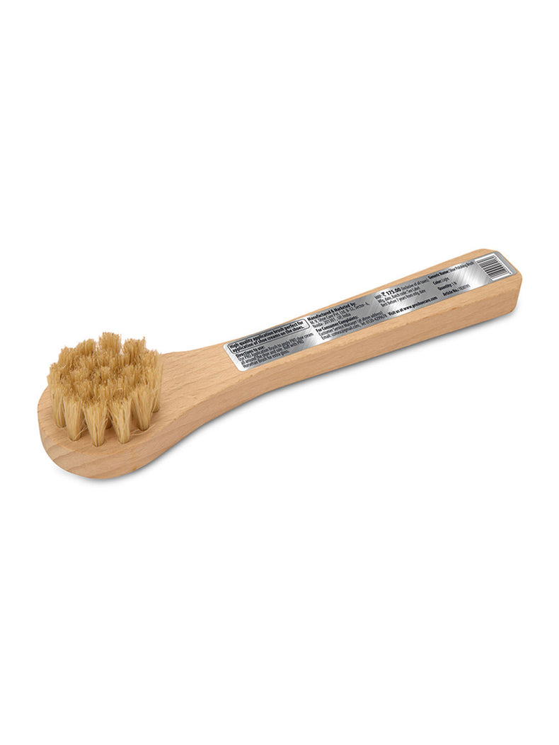 Light Brown Round Head Shoe Cream Applicator Brush