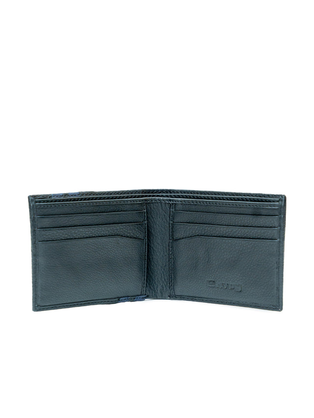 Men’s Textured Black Full Grain Leather Wallet