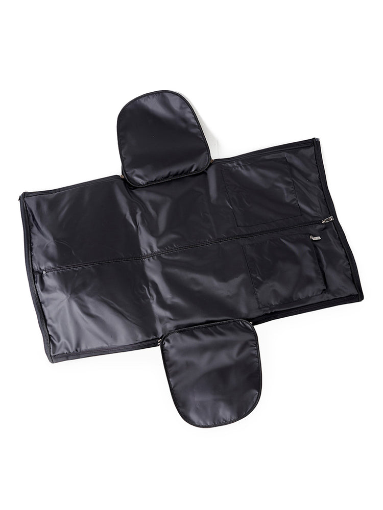 Microfiber Black Convertible Garment Duffle Bag – Lightweight Travel Suit Carrier