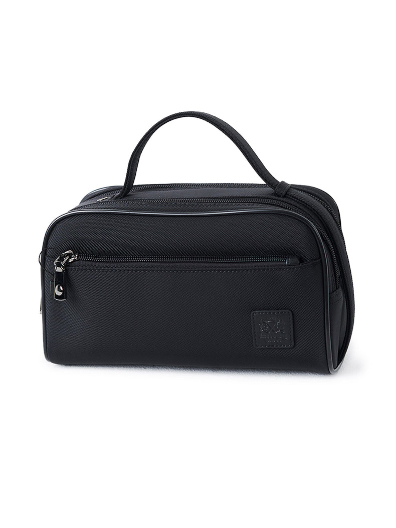 Microfiber Black Vanity Bag – Lightweight Travel Organizer