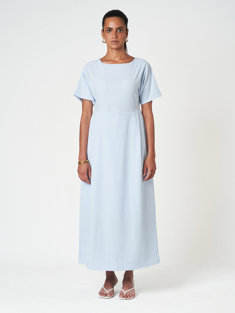 Plain Relaxed Straight Fit Casual Maxi Dress