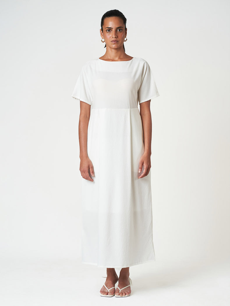 Plain Relaxed Straight Fit Casual Maxi Dress