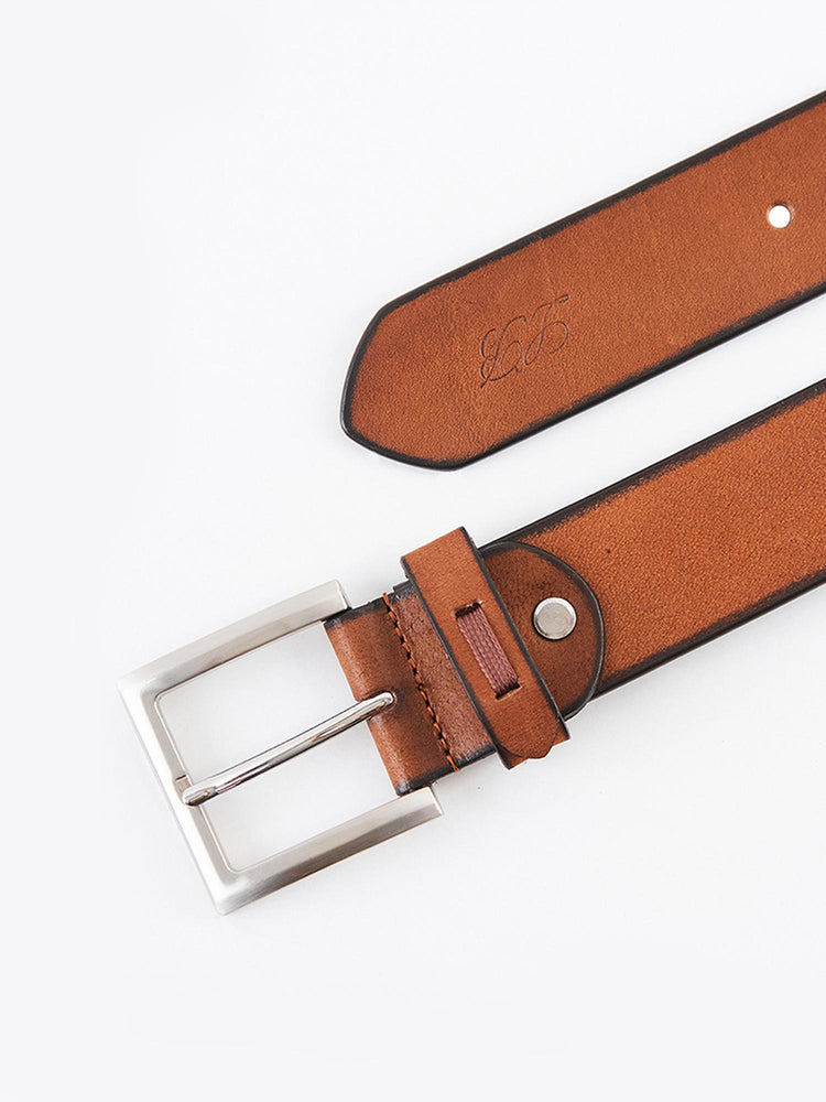 Tan Genuine Leather Casual Belt