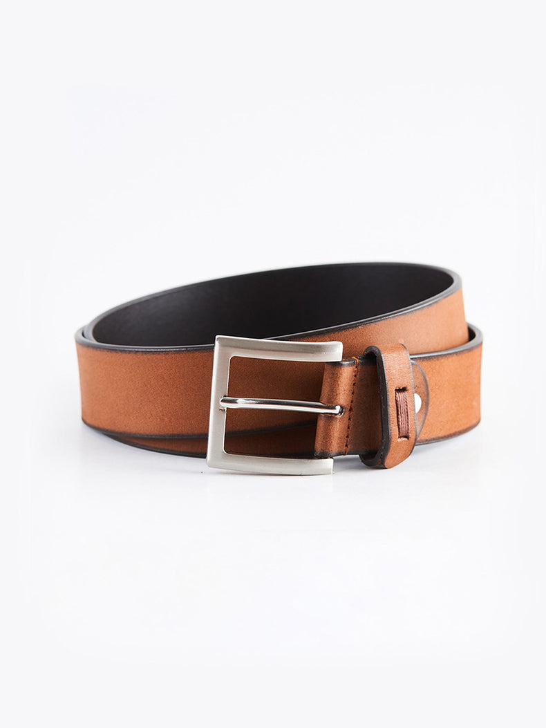 Tan Genuine Leather Casual Belt