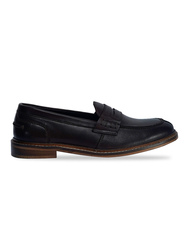 Brown Penny Loafers Slip-On Shoes