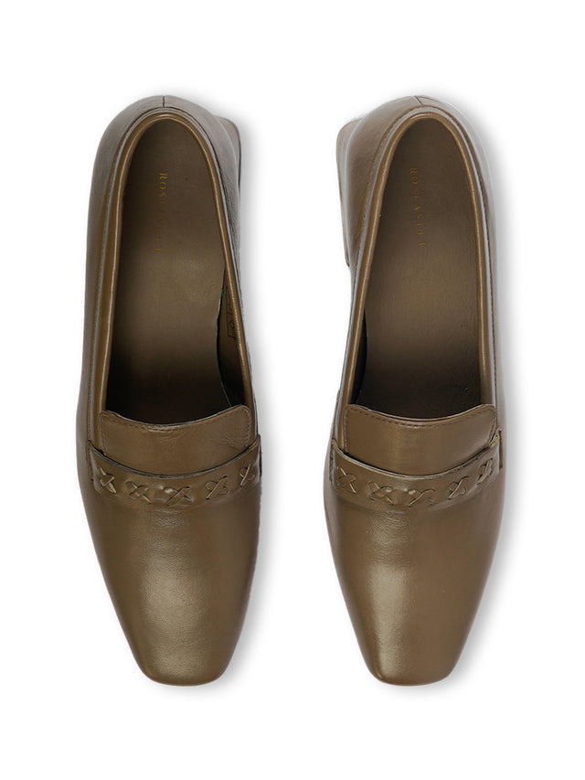 Light Brown Posy Pump Loafers Shoes