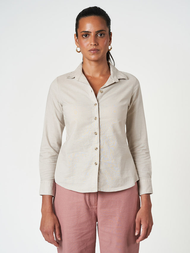 Classic Long Sleeve Casual Linen Shirt