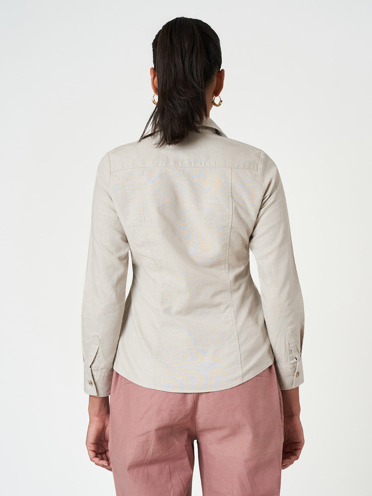 Classic Long Sleeve Casual Linen Shirt
