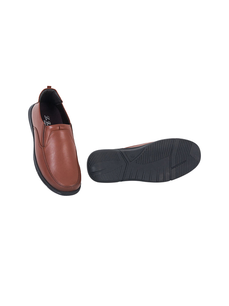 Brown Loafers Genuine Leather Shoes
