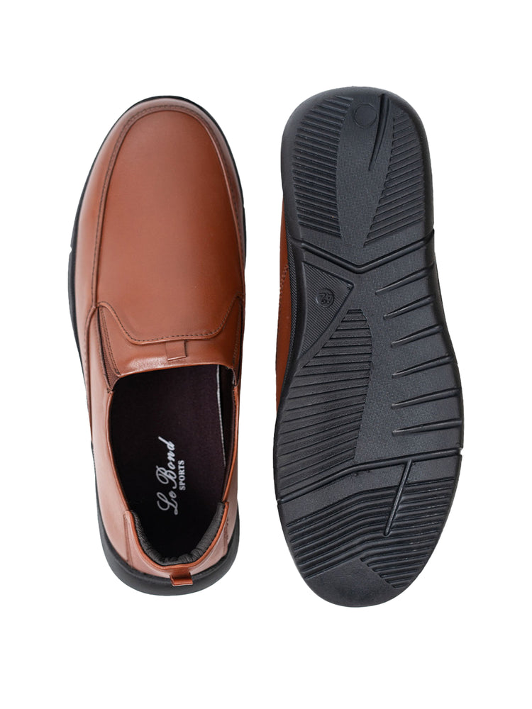 Brown Loafers Genuine Leather Shoes