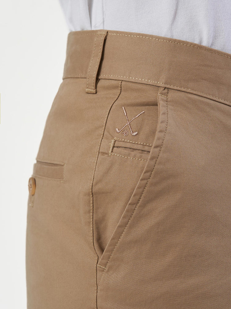 Smart Casual Beige Cotton Stretch Chikago Fit Chinos