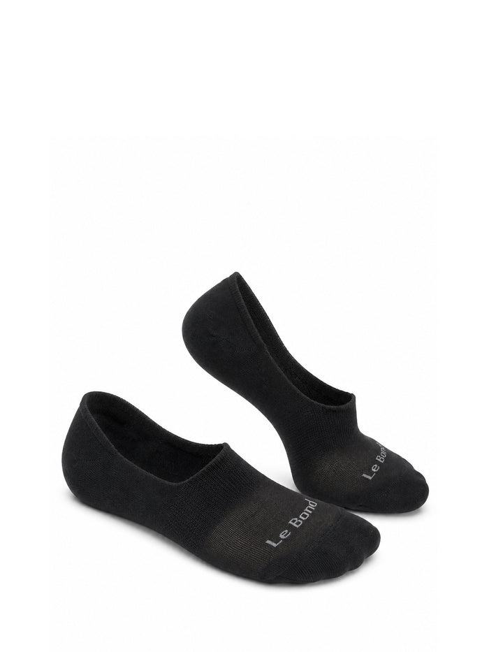 Black Bamboo Cotton No Show Socks