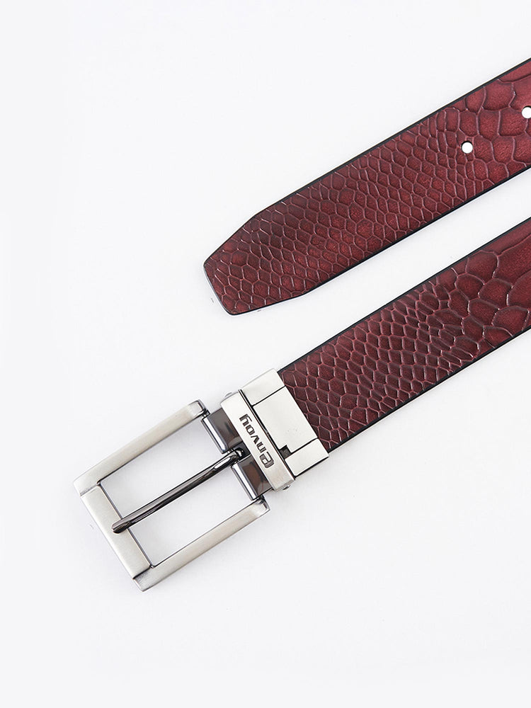 Black Brown Reversible Leather Belt