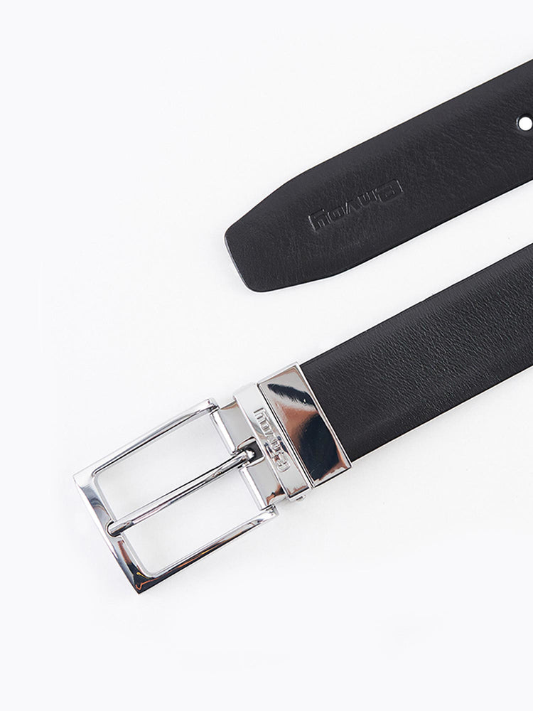 Black Brown Reversible Leather Belt