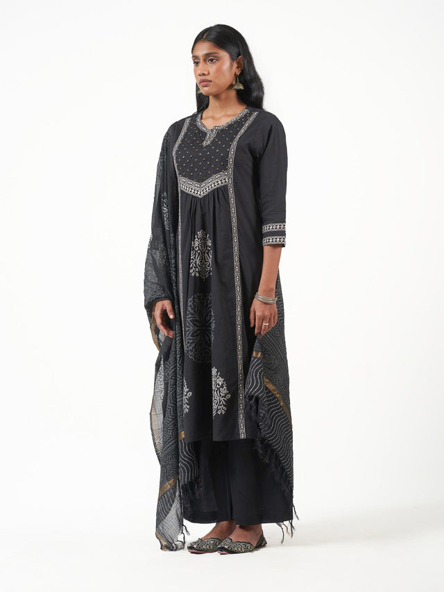 Cotton Motif Print Shalwar Set