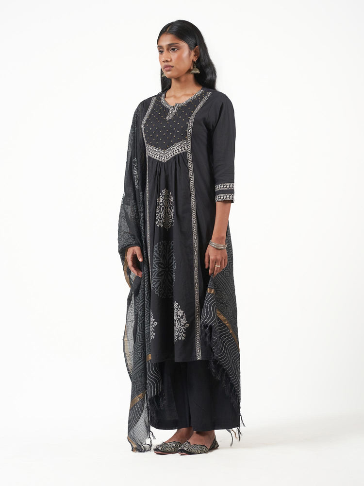 Cotton Motif Print Shalwar Set