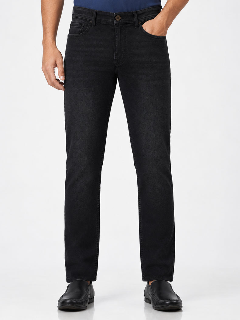 Black Regular Fit Jeans