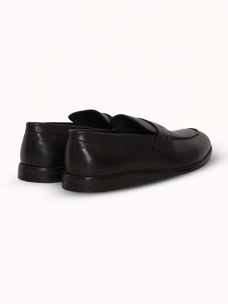 Full Grain Leather Embossed Slip-On Shoes