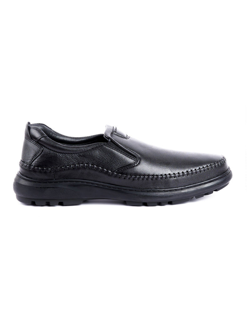 Full Grain Leather Embossed Slip-On Shoes