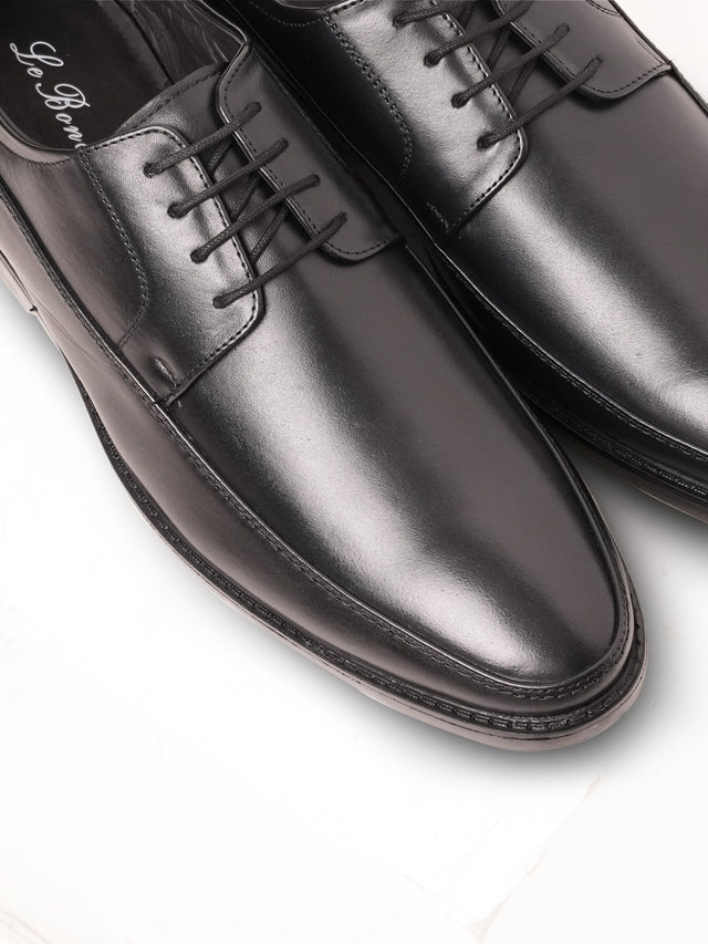 Top Grain Leather Lace-Up Shoes