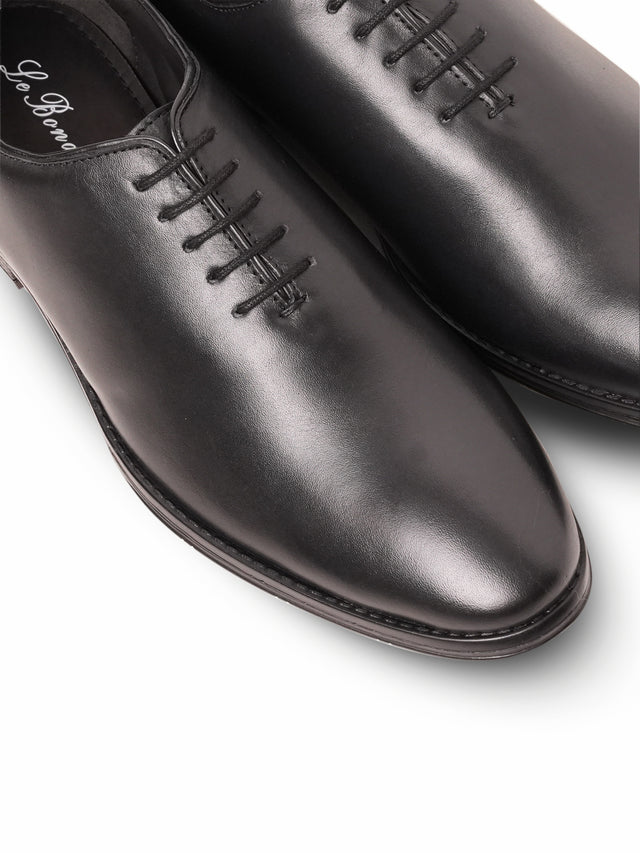 Top Grain Leather Lace-Up Shoes