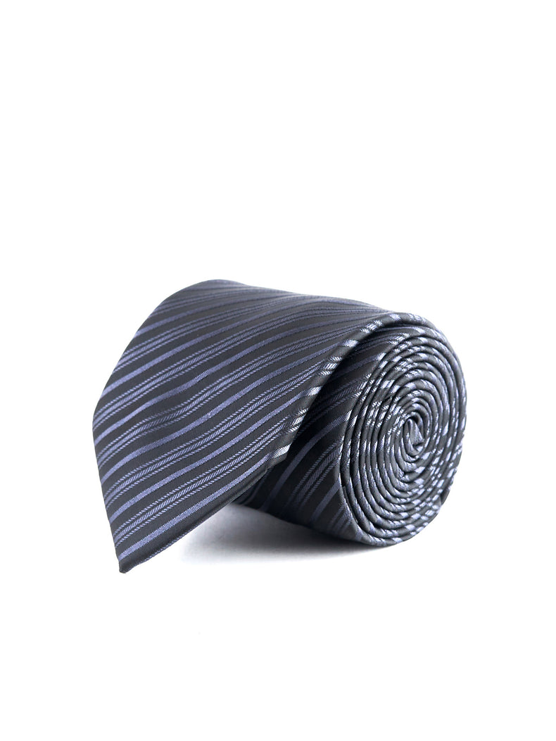 Striped Microfiber Tie