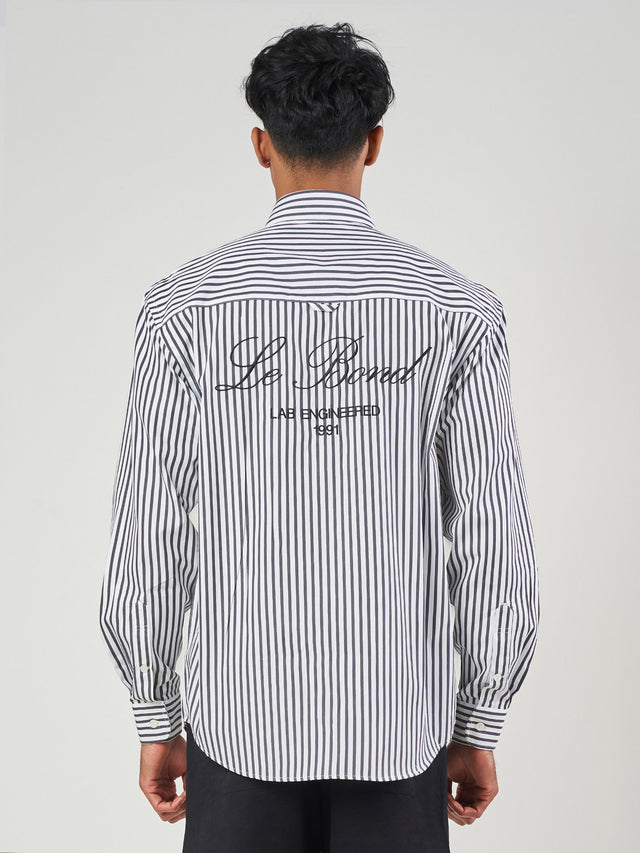 Striped Relaxed Fit Cotton Shirt