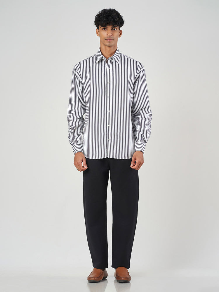 Striped Relaxed Fit Cotton Shirt