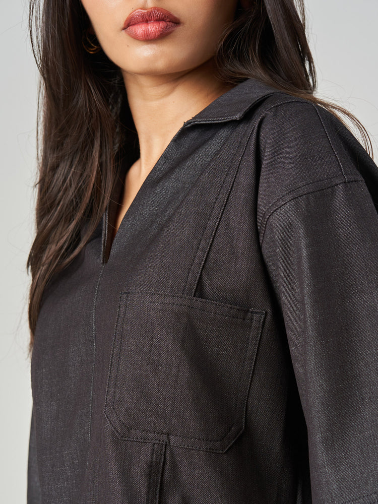 Oversized Cut and Sew Blouse